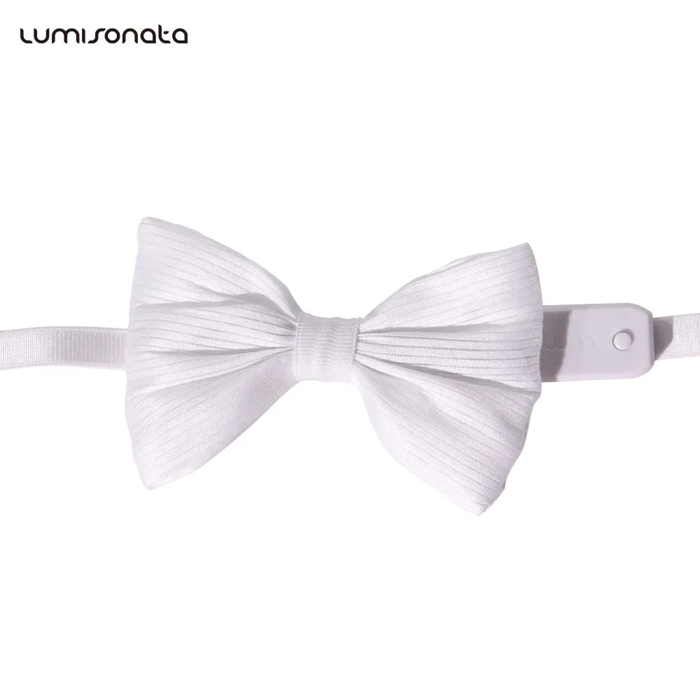 Lumisonata Music Festival Led Light Up Tie Glow In The Dark Rechargeable Luminous Ties Club Party Disco Wedding Bow Tie